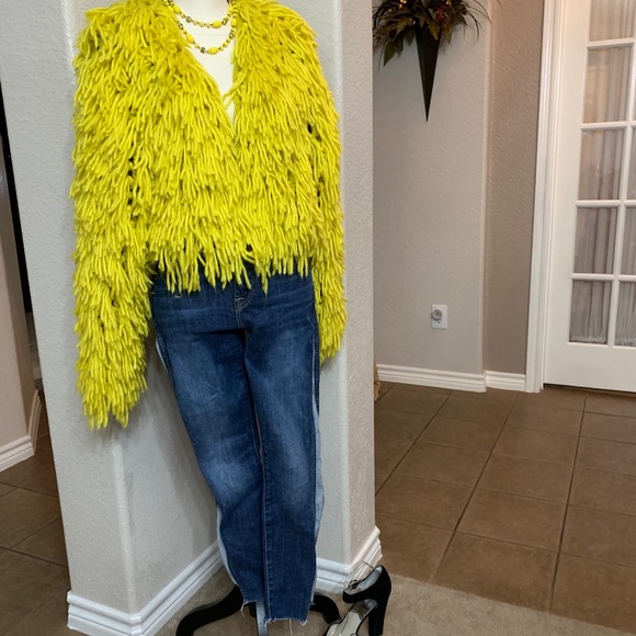 7 for all mankind blue skinny denim cropped tuxedo striped jeans Size 24 - Picture 14 of 15